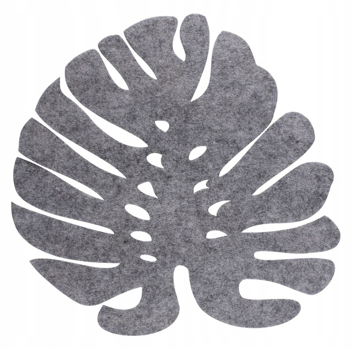 

Podkładka Mata Na Stół 38 cm Liść Monstery Filcowa