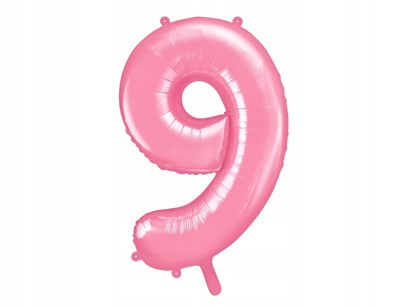 

Balon foliowy Cyfra 9 różowy 86 cm