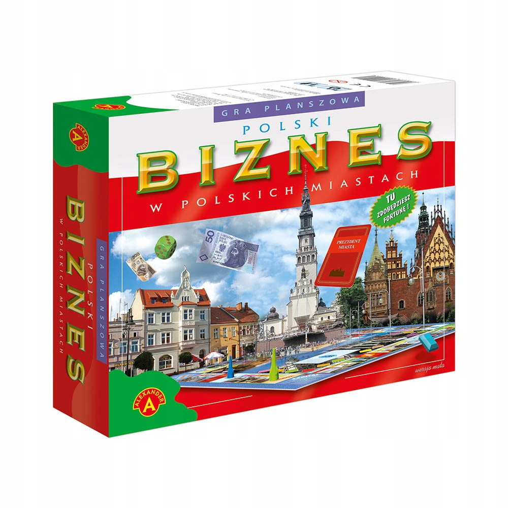 Gra planszowa Polski Biznes w Polskich Miastach – Mały Hasbro