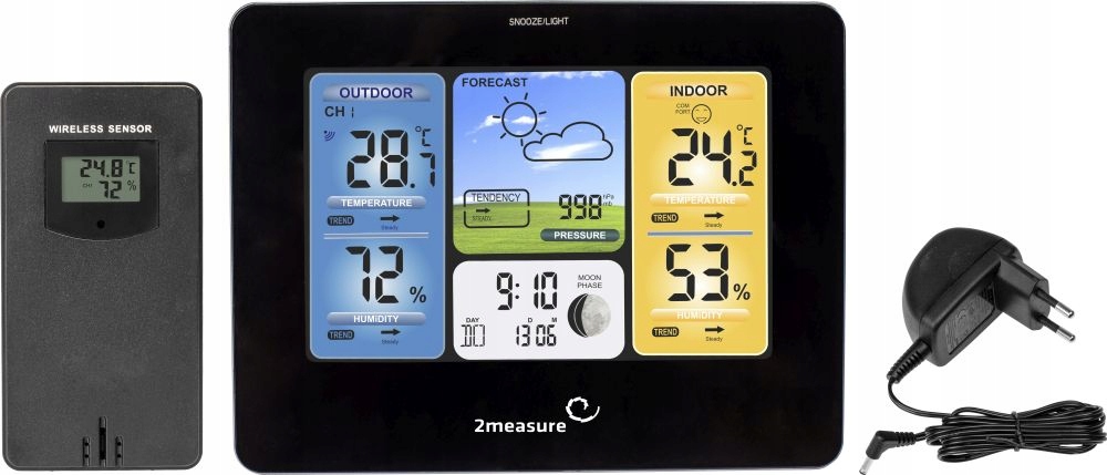 Stanice počasí – venkovní LCD displej 2measure Browin
