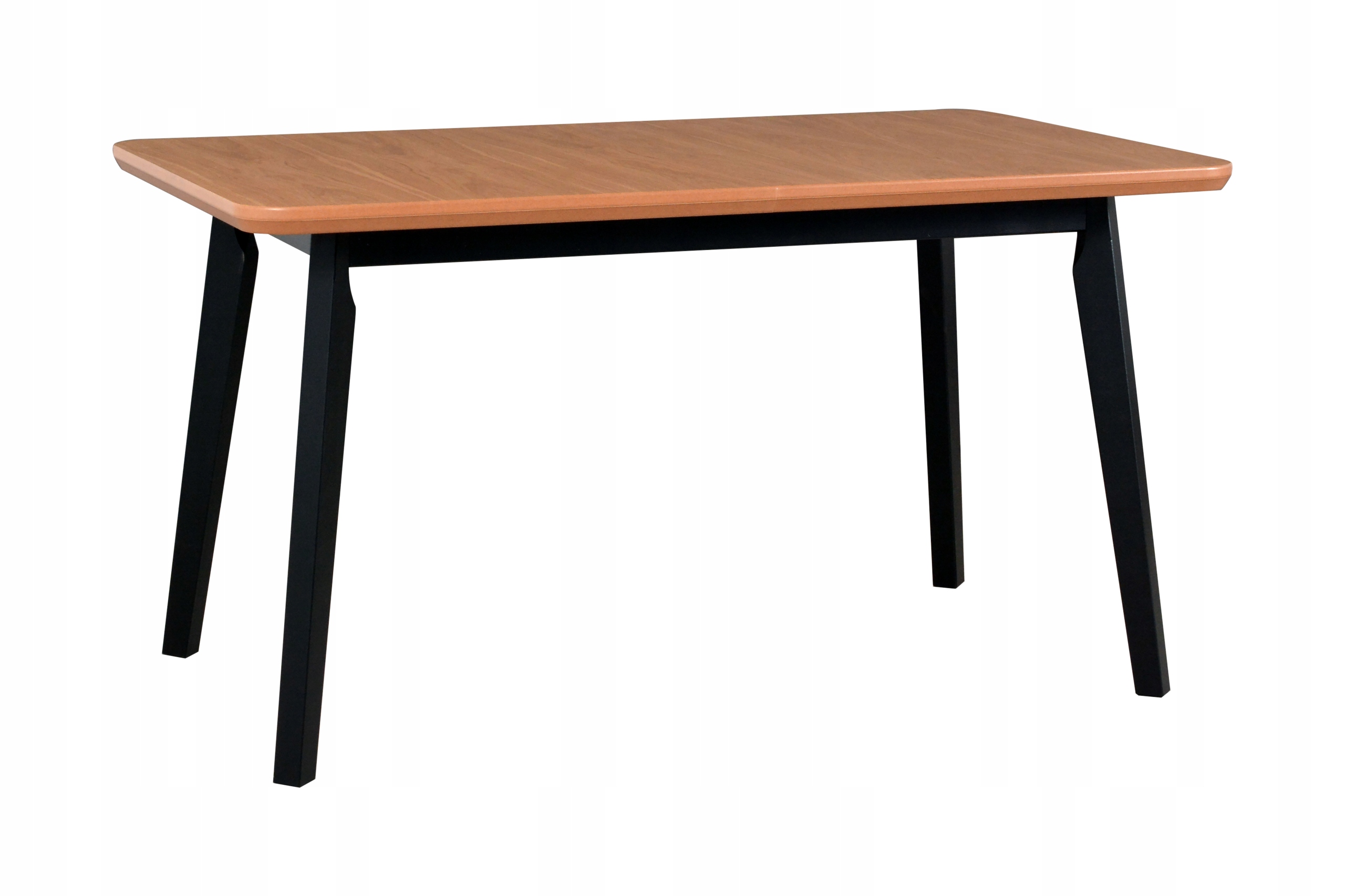 CZARNY ZESTAW Z BLATEM DĄB NATURALNY DO JADALNI Liczba elementów w zestawie 7