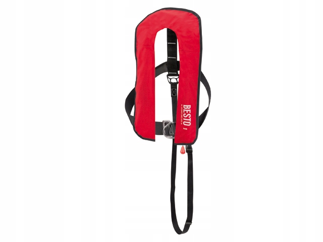 Kamizelka Pneumatyczna Automatyczna 300N 40+KG Czerwona Besto