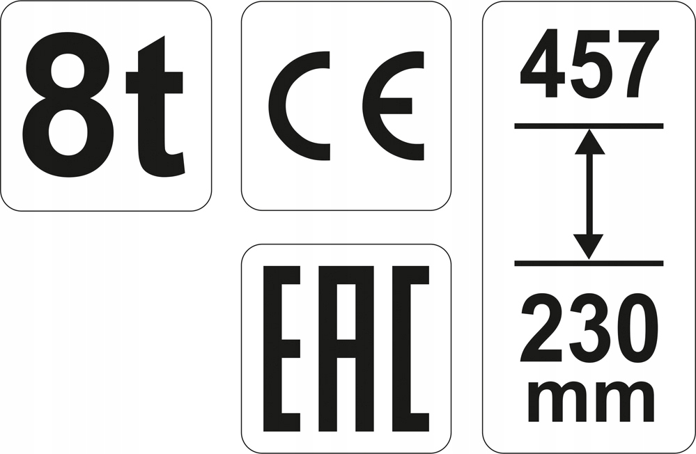 PODNOSNIK SLUPKOWY HYDRAULICZNY 8T YT 17003 YATO Producent code YT 17003