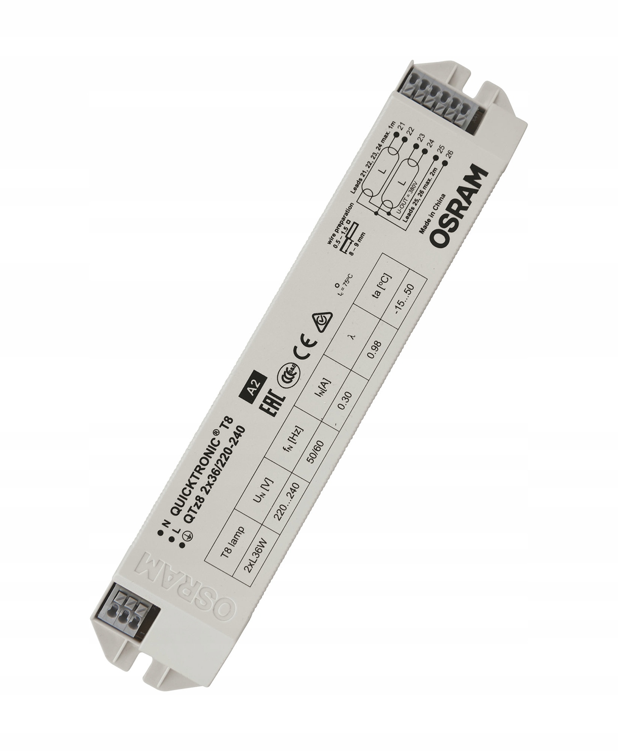 

Statecznik Elektroniczny QTZ8 2X36 220-240V Osram