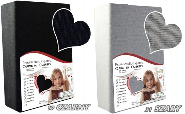 PRZEŚCIERADŁO JERSEY Z GUMKĄ 160x200 GRUBE POLSKIE Marka inna