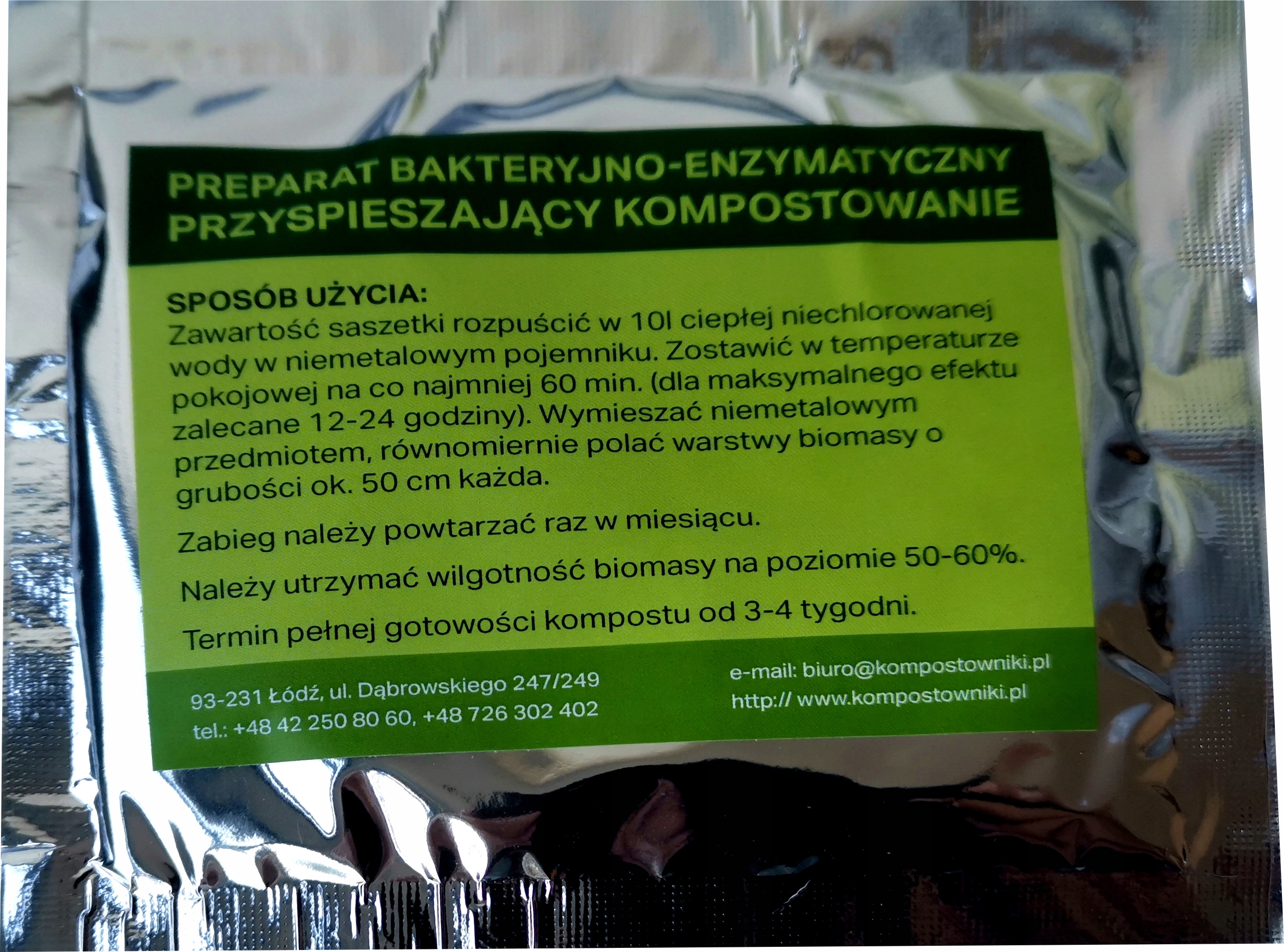 PREPARAT BAKTERYJNO ENZYMATYCZNY DO KOMPOSTU - 1m3 Producent Ekobat