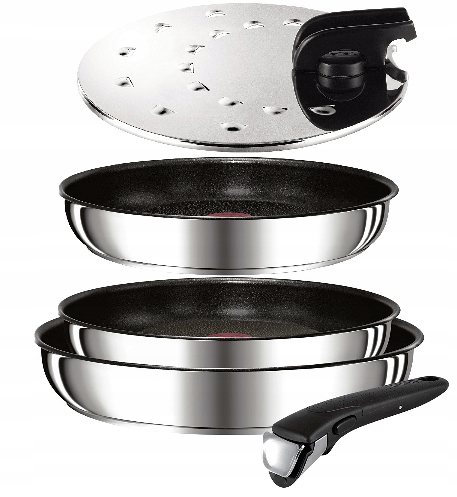

Patelnie Tefal 22 24 28 cm Ingenio Inox Indukcja