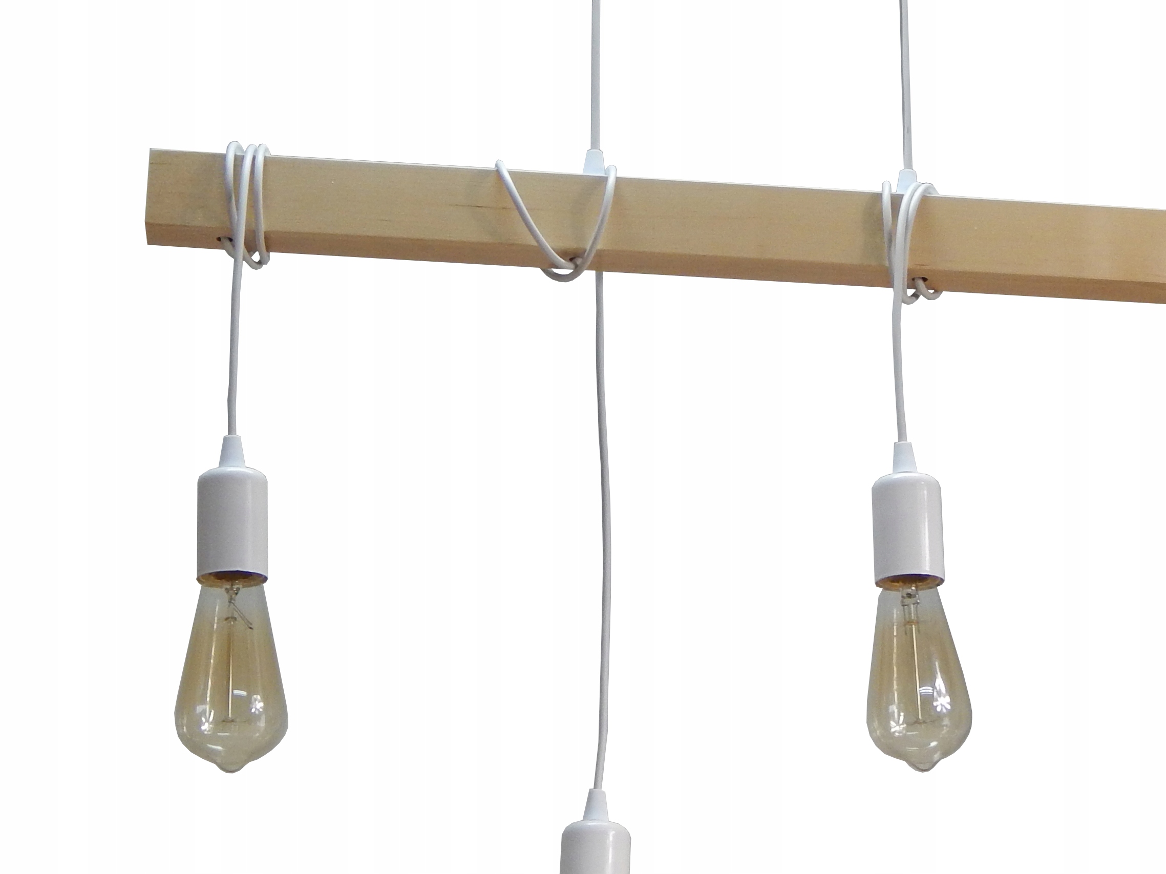 ŻYRANDOL LAMPA WISZĄCA SUFITOWA 015-6 LOFT LED E27 STÓŁ SALON KUCHNIA BUFET Kolor biały czarny naturalny odcienie brązu i beżu odcienie żółtego i złota wielokolorowy inny