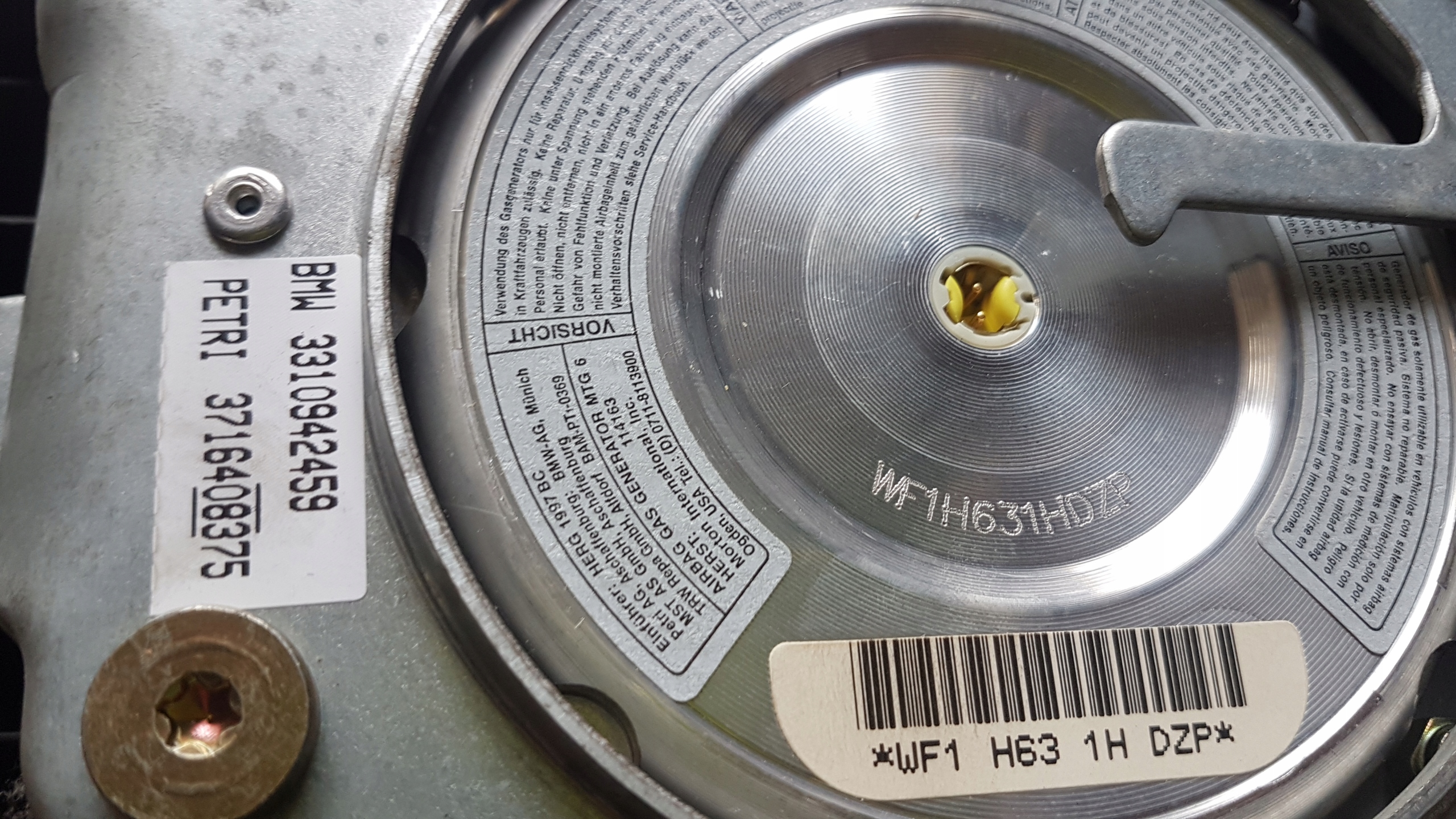 подушка безопасности ремней шлейф BMW E36