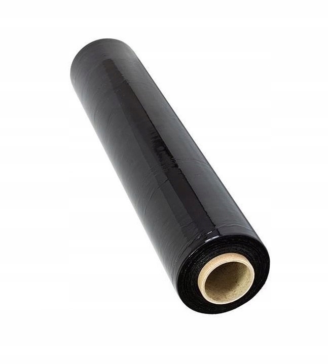 FOLIA STRETCH 3KG STRECZ CZARNY DUŻO FOLI