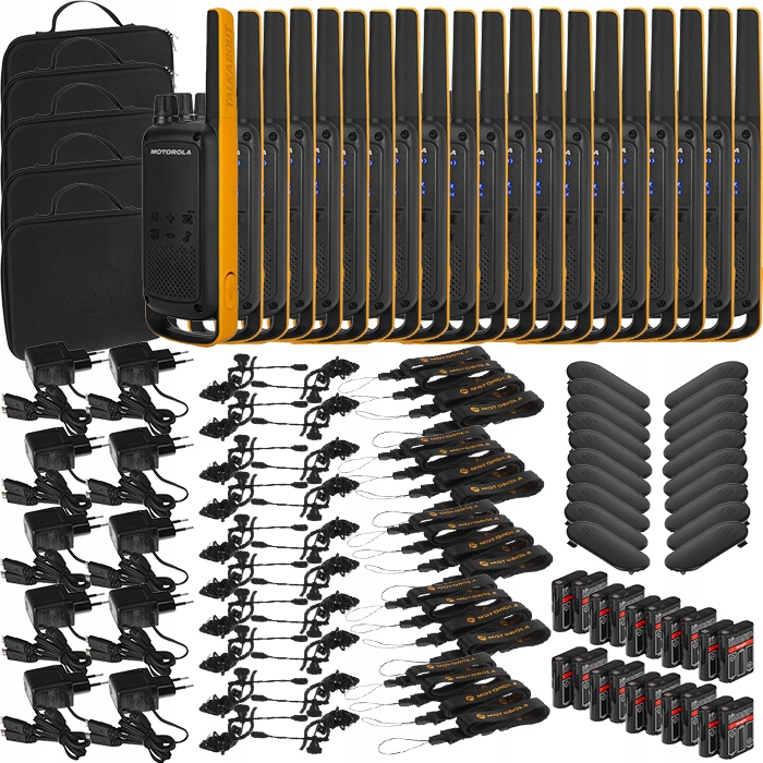 

20x Krótkofalówki Motorola T82 Extreme 5 Walizek