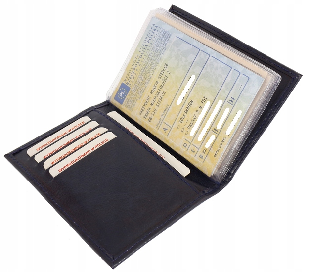 ELEGANCKA OKŁADKA, ETUI NA KARTY DOKUMENTY KOLORY