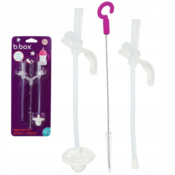 B.BOX Zapasowe rurki i szczoteczka do kubka 2 szt