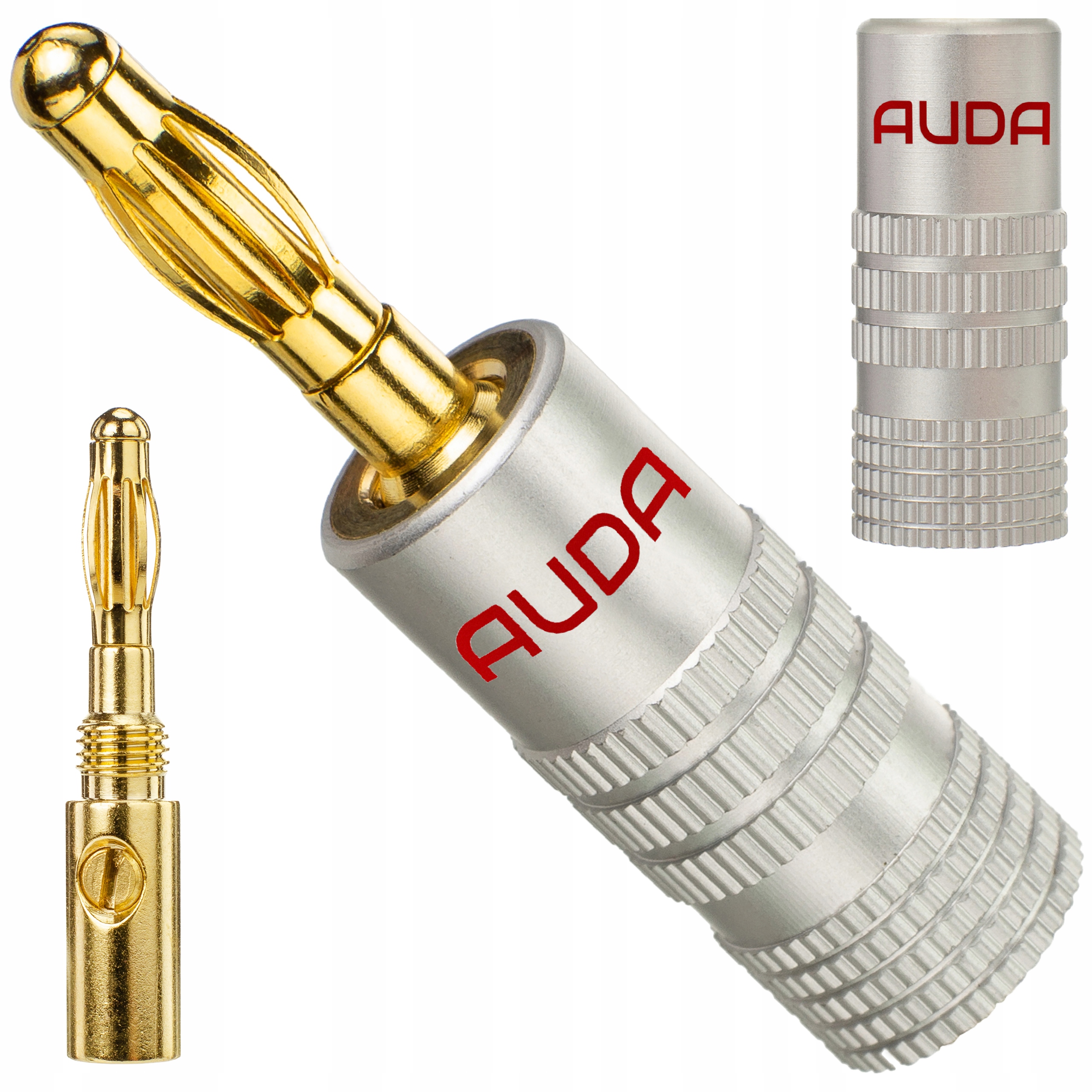 

Auda Wtyk głośnikowy Banan bananowy Czerwony Gold