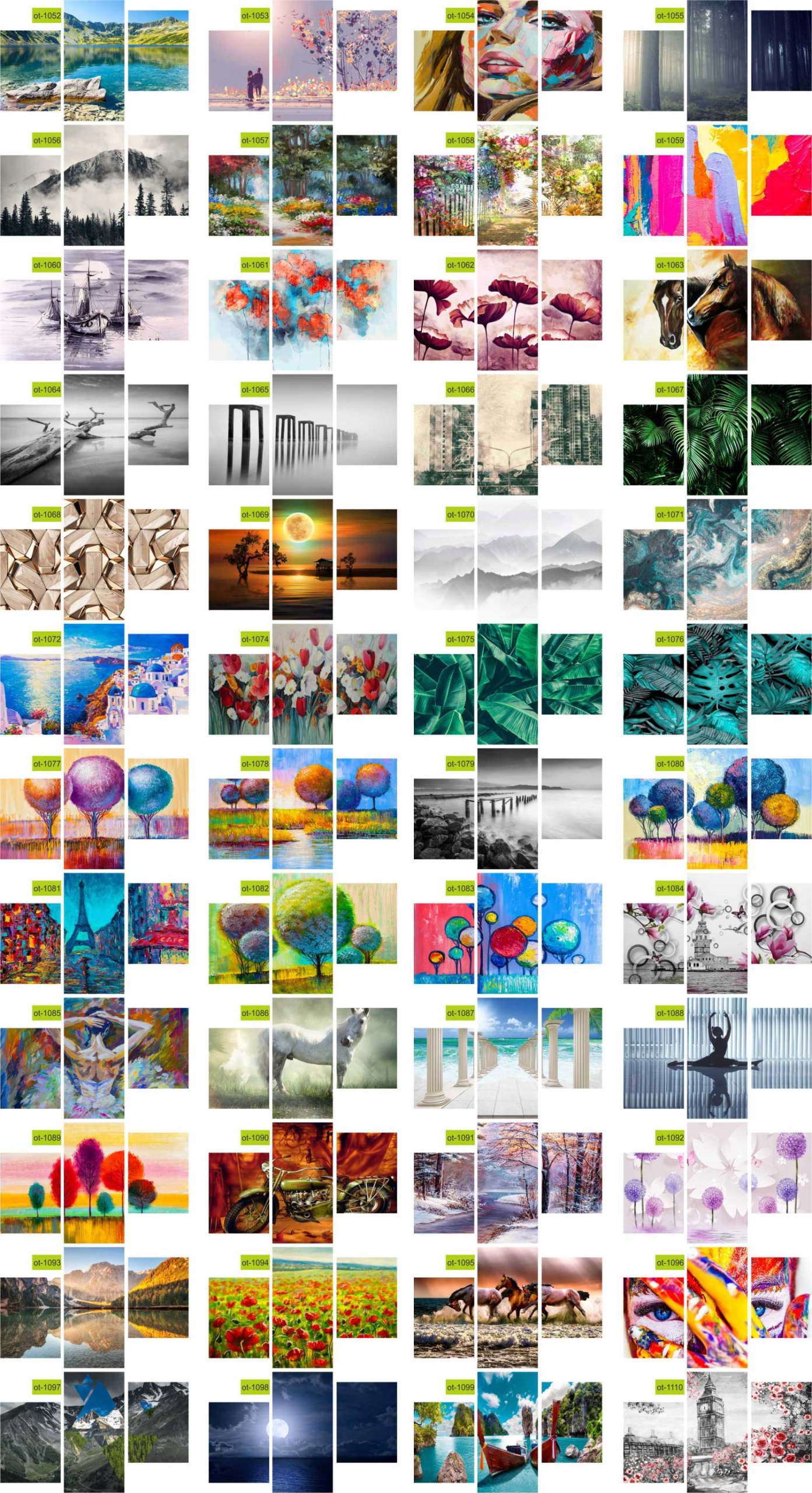 TRYPTYKI OBRAZ NA ŚCIANĘ GÓRA WE MGLE WYBÓR WZORÓW Szerokość produktu 94 cm