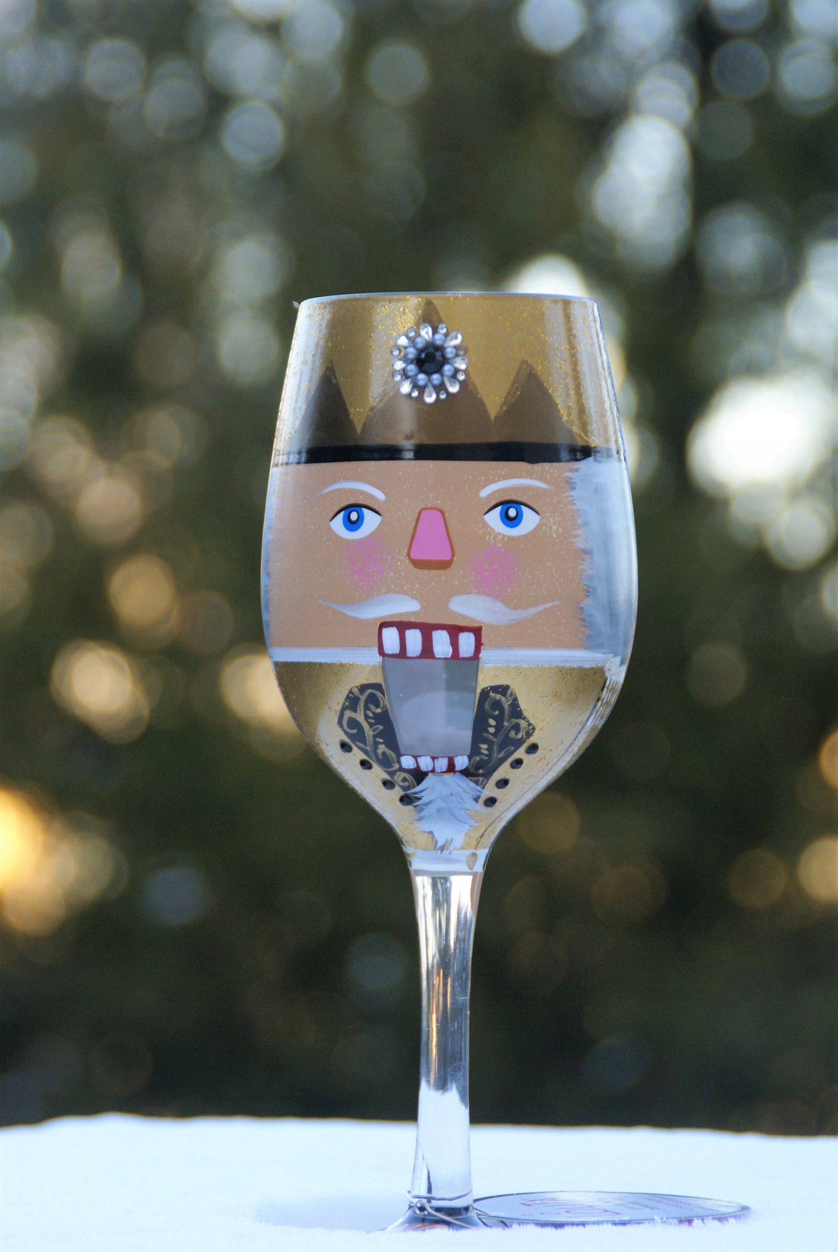 Dziadek do orzechów Świąteczny kieliszek artystki Marka Jim Shore