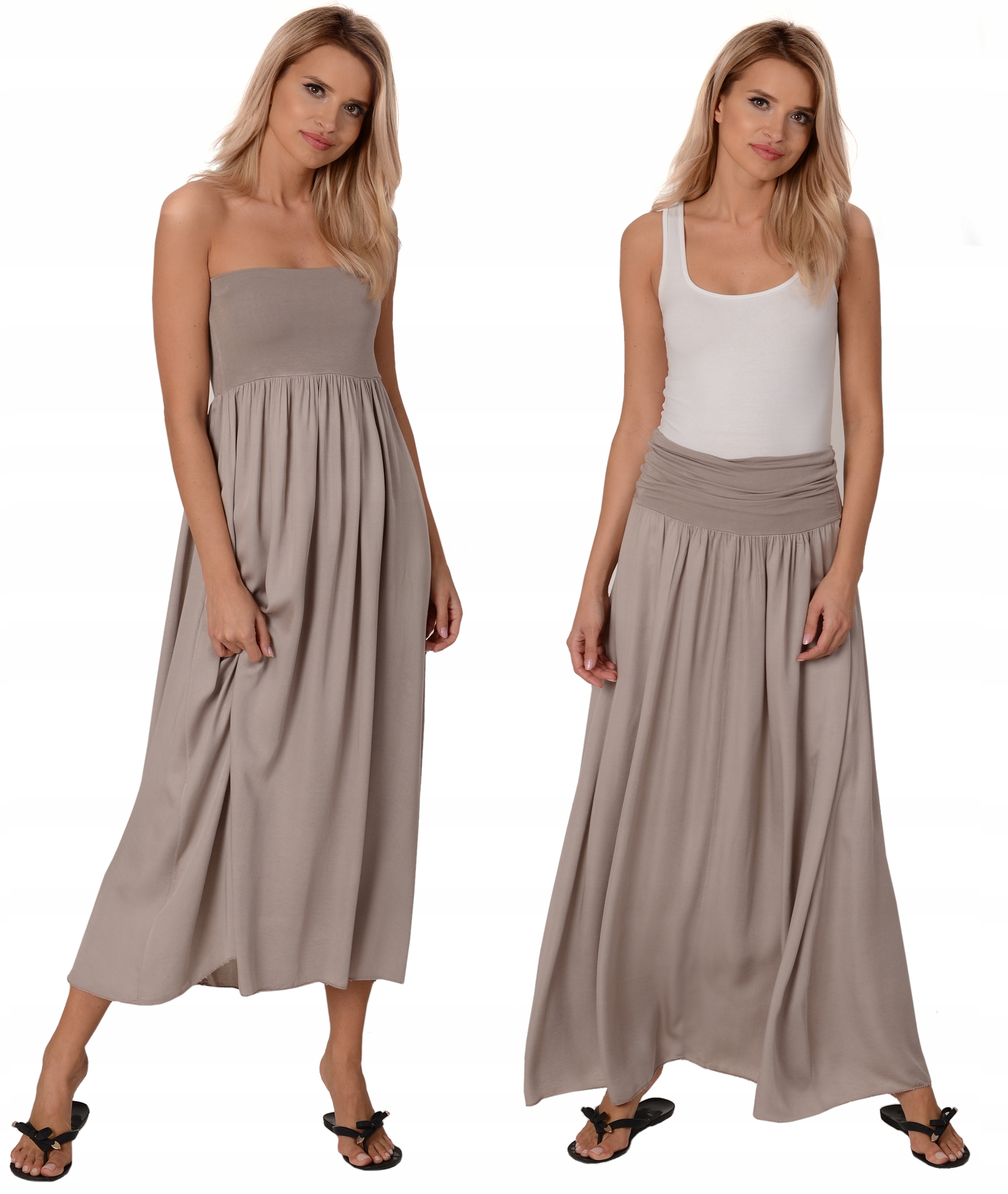 

Zwiewna długa Spódnica Plus Size 2XL 3XL 4XL 5XL