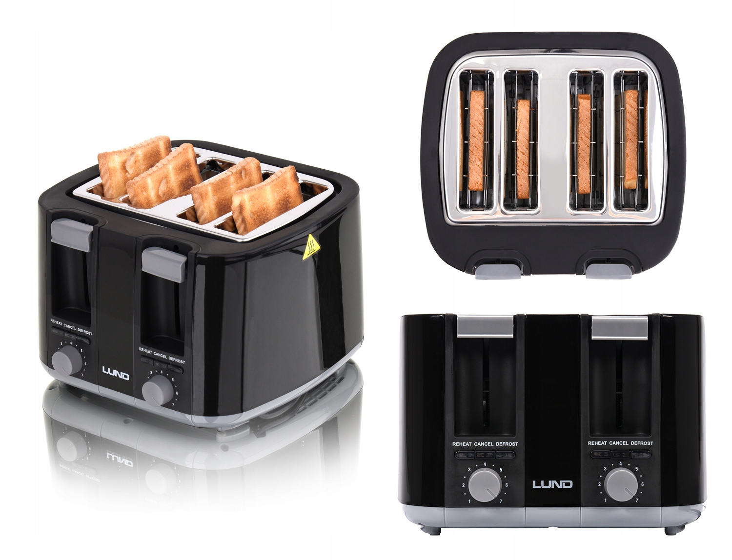 

Toster Opiekacz Kanapek 7 Poziomów 1500W 4 Kromki