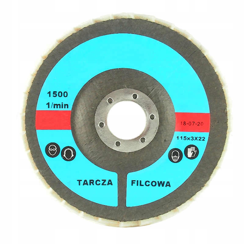 TARCZA LISTKOWA FILCOWA 115x22 LAMELKA 125 Prod.PL Marka Abreo