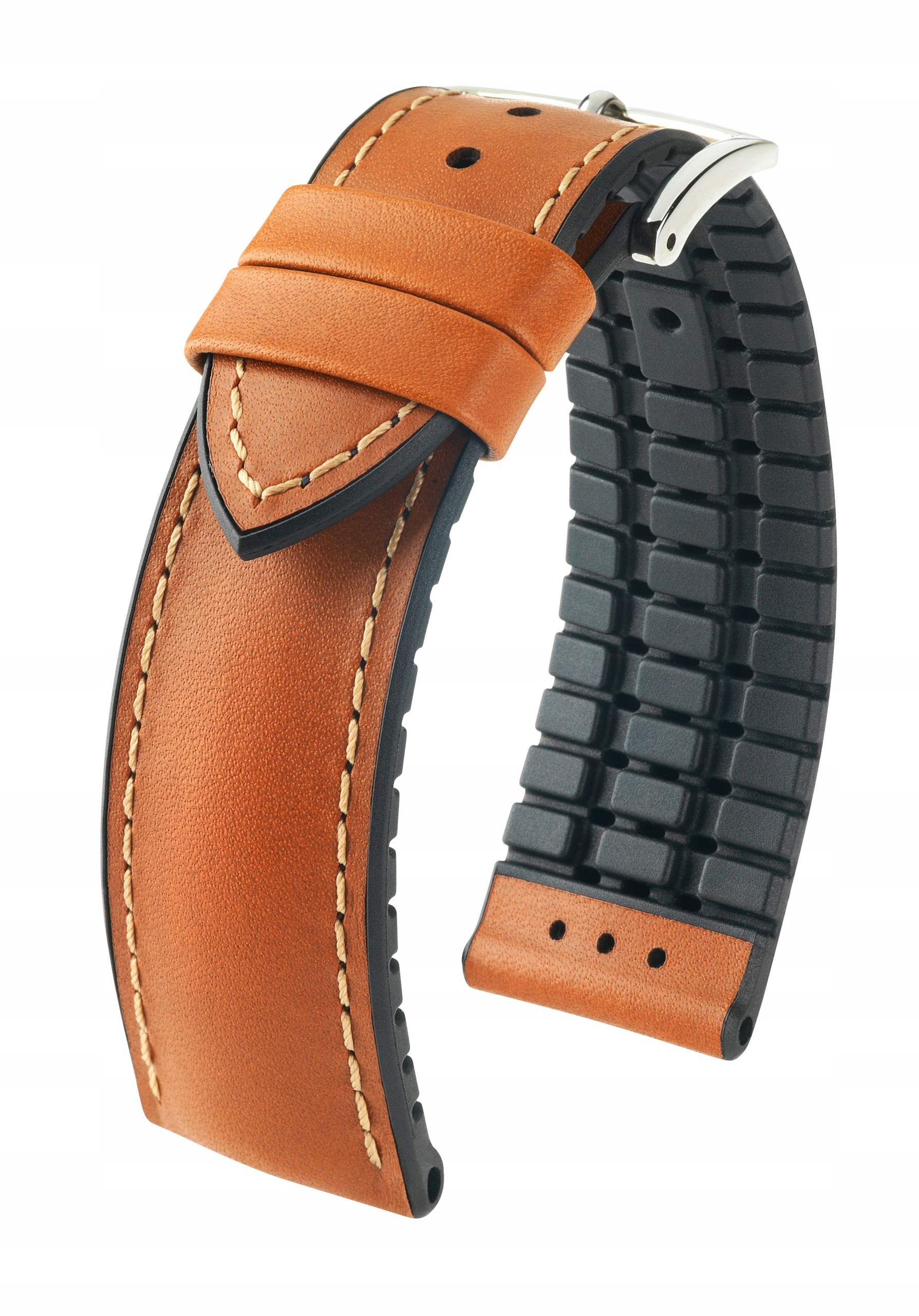 Řemínek Hirsch James Performance Zlatohnědý 18 mm