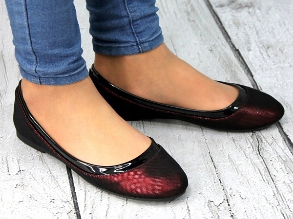PŁASKIE BALERINKI DAMSKIE WYGODNE BALETKI r 38 Rozmiar 38