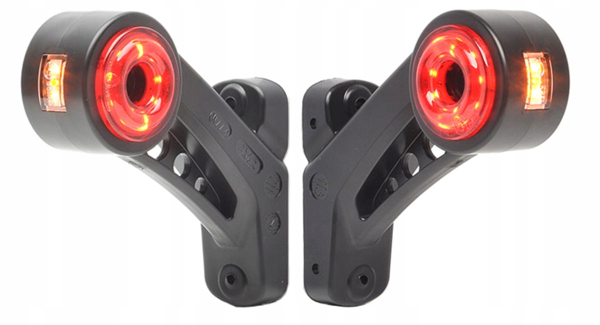 Lampa Lawety Pomoc Naczepy Przyczepki Obrysówka leda Obrysowa 12/24V 2X