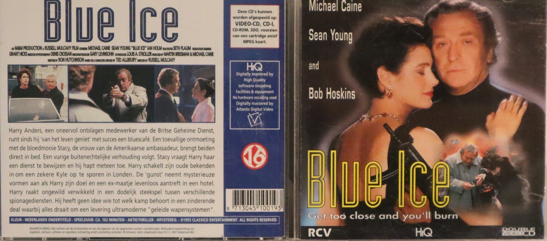 BLUE ICE - MICHAEL CAINE SEAN YOUNG BOB HOSKINS