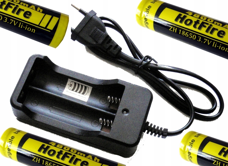 

Ładowarka szybka +4aku li-Jo 4800mAh 18650 3,7V