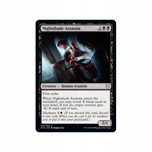 Mtg 2x Nightshade Assassin (Uncommon)