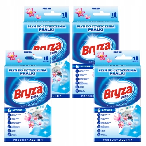 

Bryza Płyn do Czyszczenia Pralki Regular 4x250ml