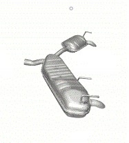 17.68 - Кінцеві Глушники Opel Vectra C а / м3, 0 дизель + хомут