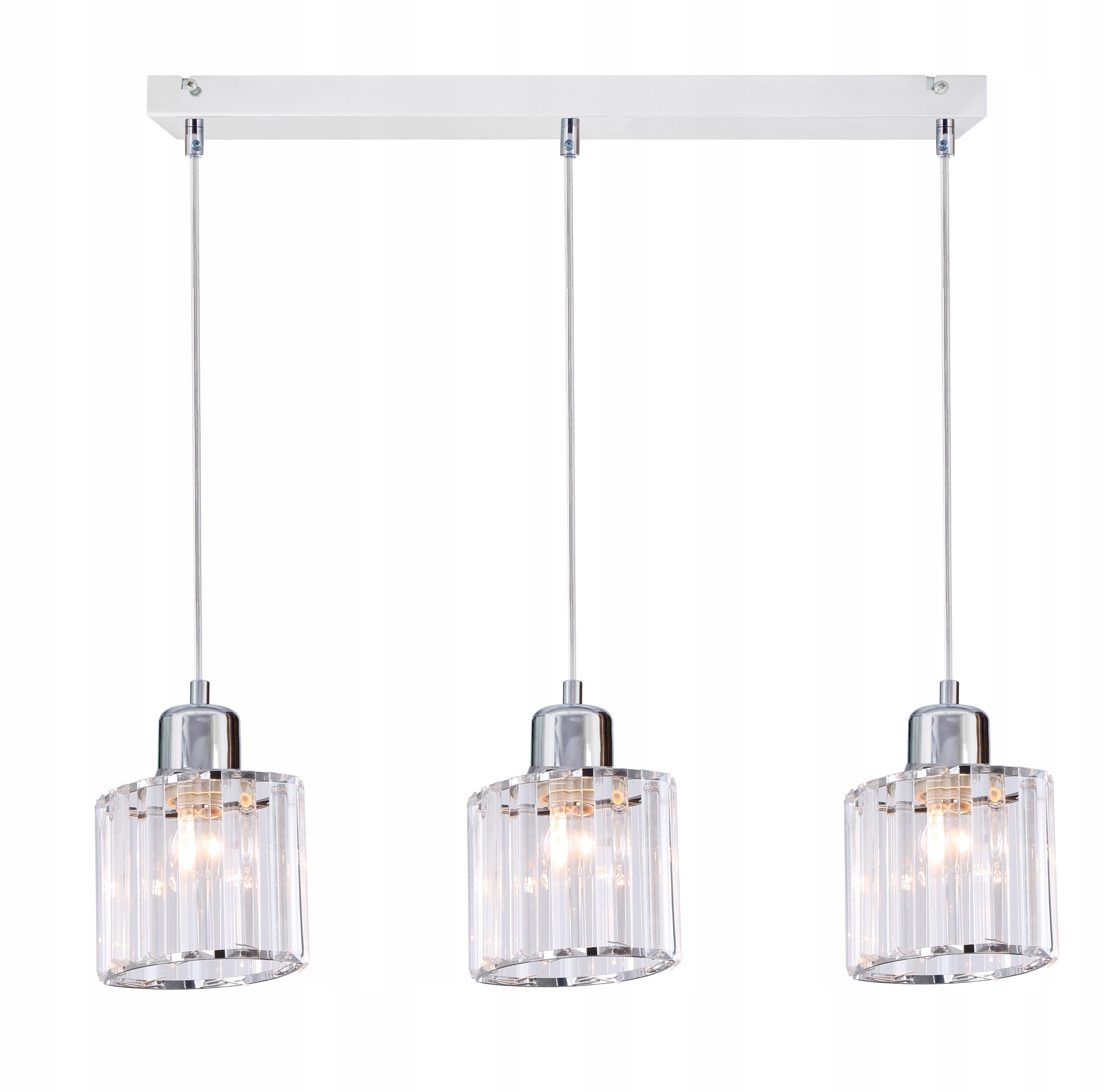 

Lampa Zwis Wisząca Chrom Żyrandol plafon