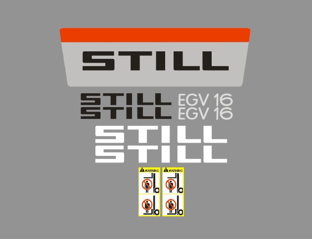 Samolepky s nálepkou Still Egv 16