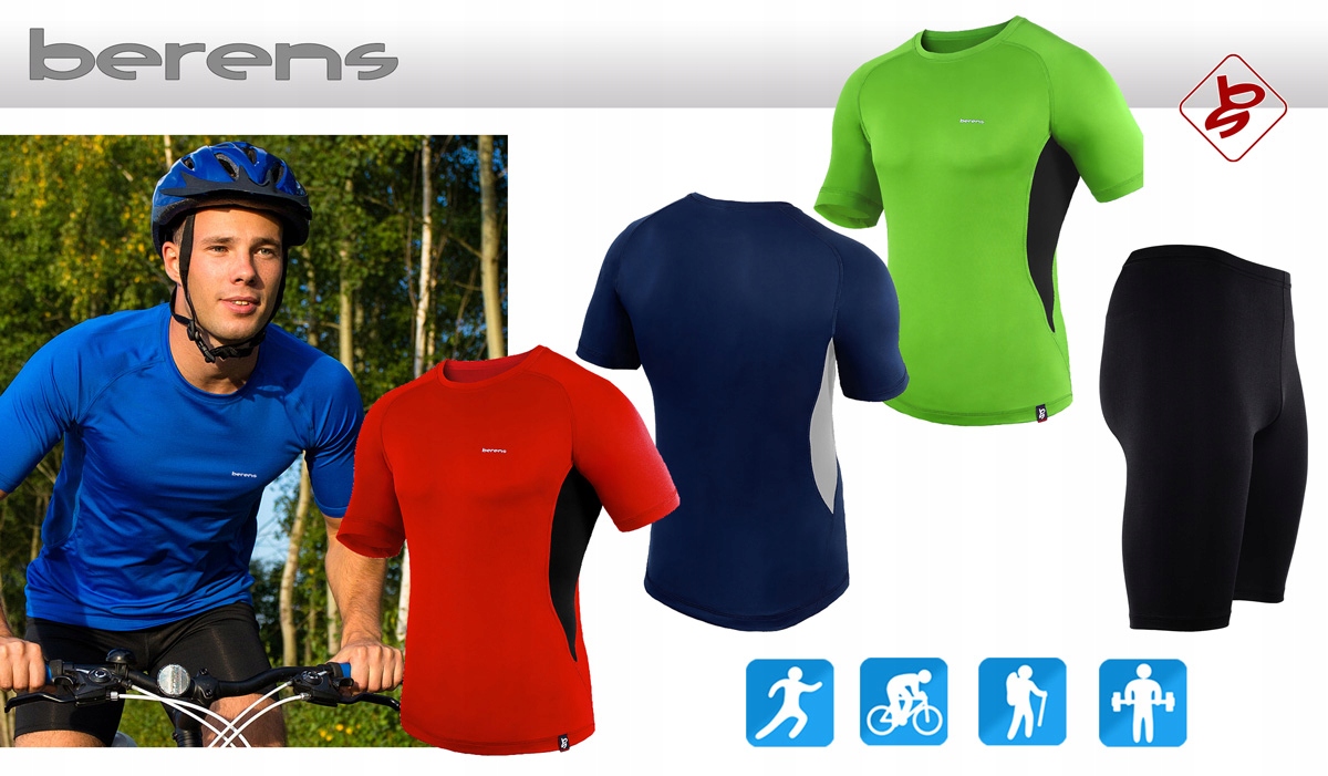 KOMPLET TERMOAKTYWNY ROWEROWY BERENS +GRATIS L Płeć mężczyzna