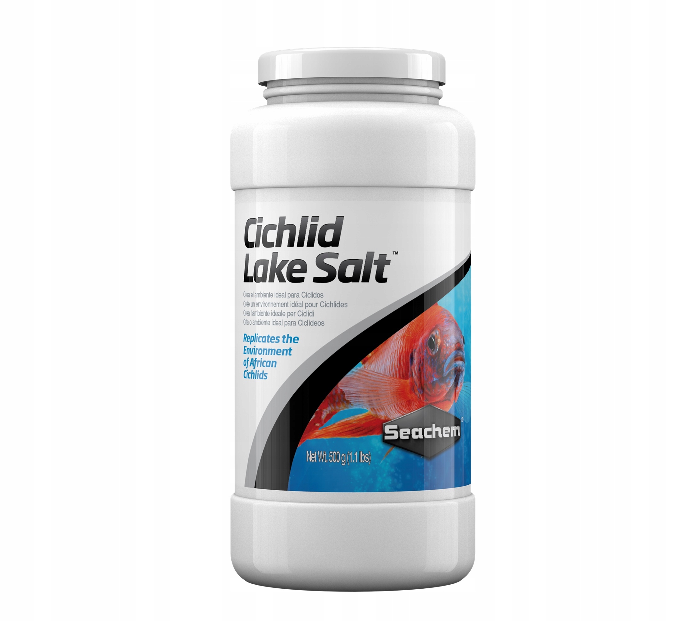 Levně Seachem Cichild Lake Salt sůl pro cichlidy 500g