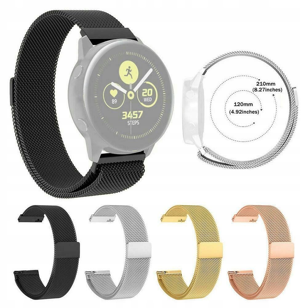 BRANSOLETA PASEK MILANESE SAMSUNG WATCH ACTIVE 2 Kolor różowy