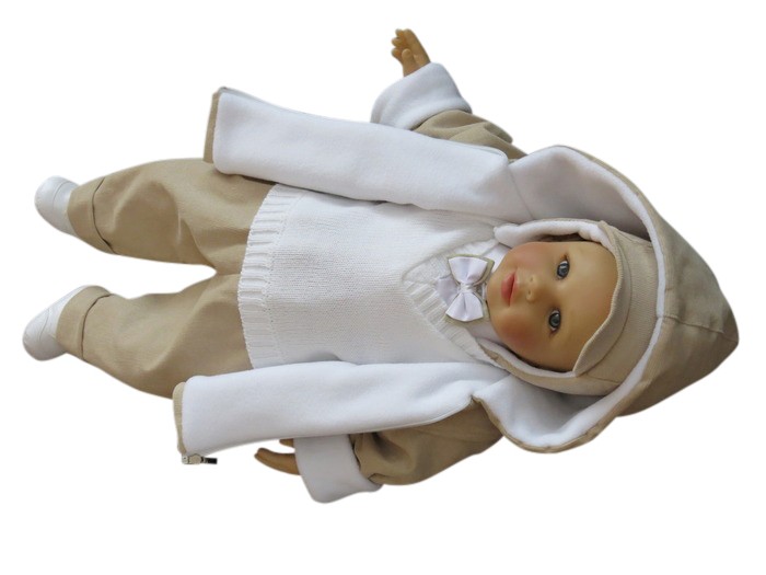 UBRANKO DO CHRZTU KURTKA DLA CHŁOPCA KOMPLET R80 Marka Mondi