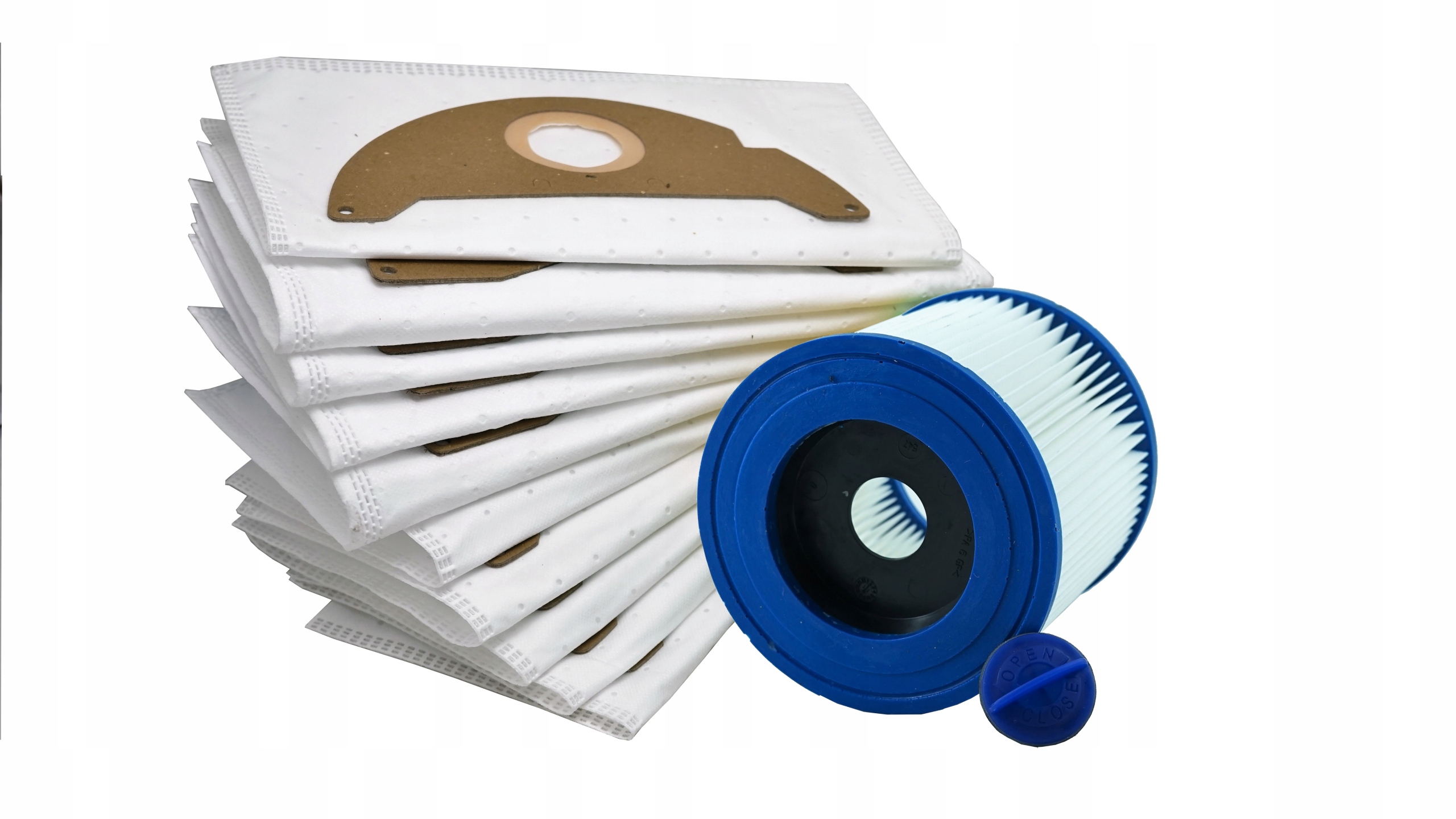 

Worki + Filtr Zmywalny Do Karcher A 2014 10szt +f