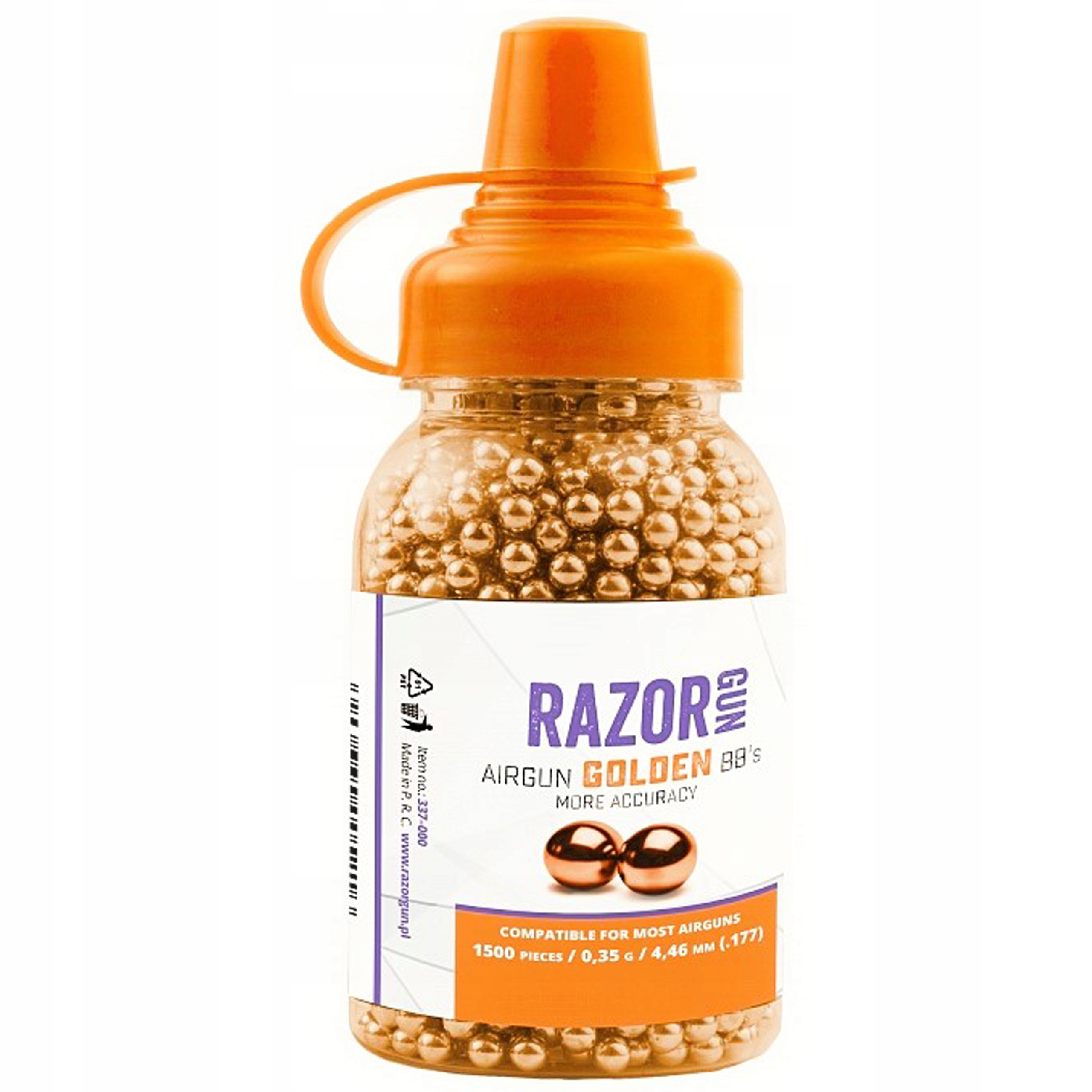 

Śrut stalowy BBs RazorGun Golden 4,46 mm 1500 szt.