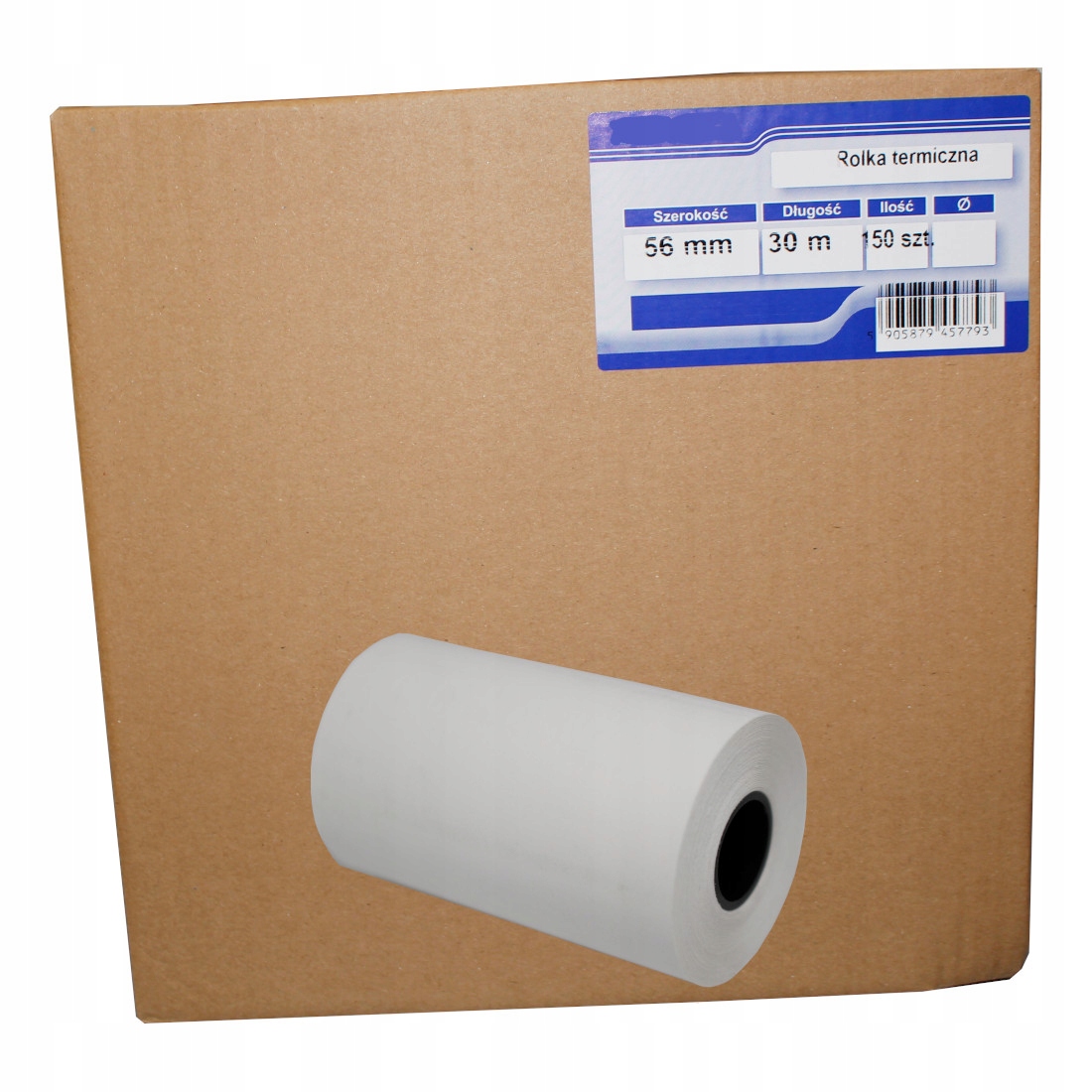 ROLKA PAPIER TERMICZNY 56mm/30mb x10szt Liczba sztuk w opakowaniu 10