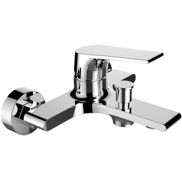 

Bateria Wannowa Ścienna Kwadratowa Chrom Laveo