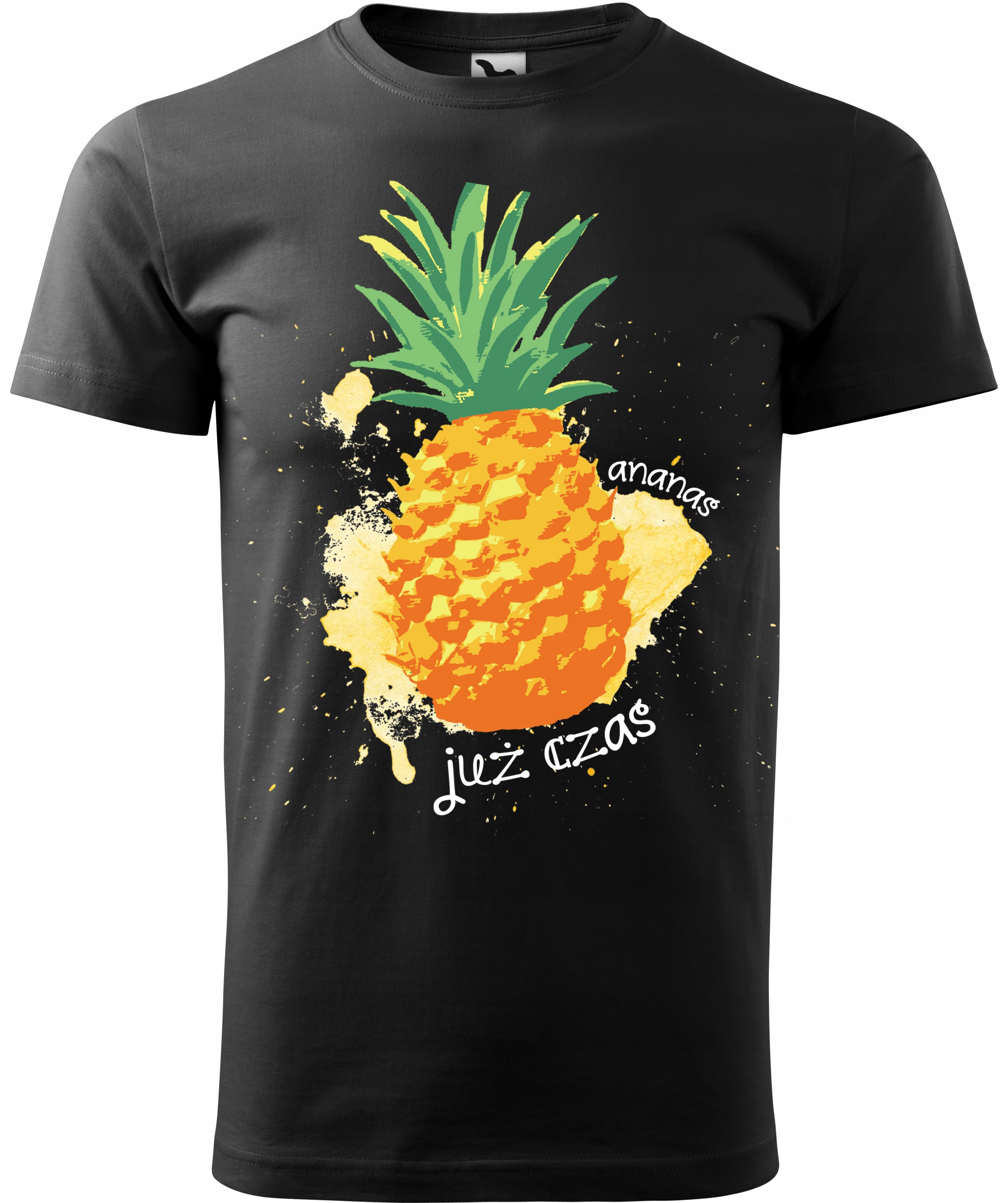 

Koszulka z nadrukiem Ananas męska czarna M v1
