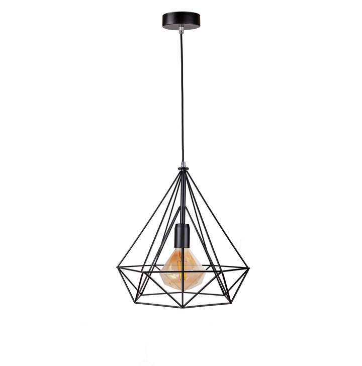 

Lampa Żyrandol Druciak Diament Duży Loft 1580 E27