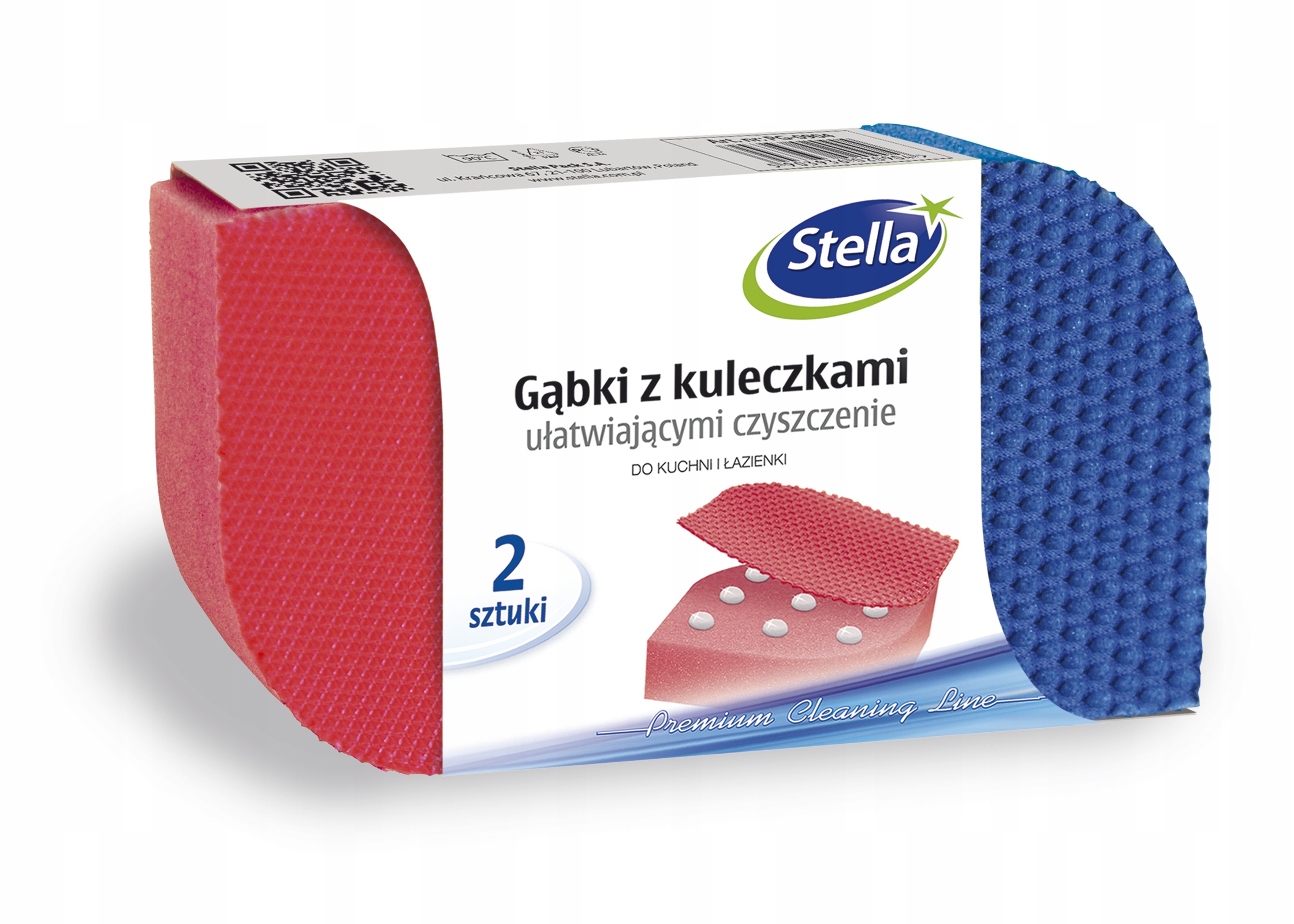 

Gąbka, zmywak kuchenny, z kuleczkami zestaw a2 mix