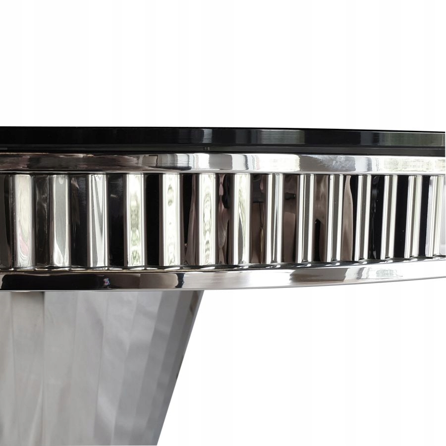 Stół okrągły T910 Glamour 130cm CHROM MebloModa Wysokość mebla 75 cm