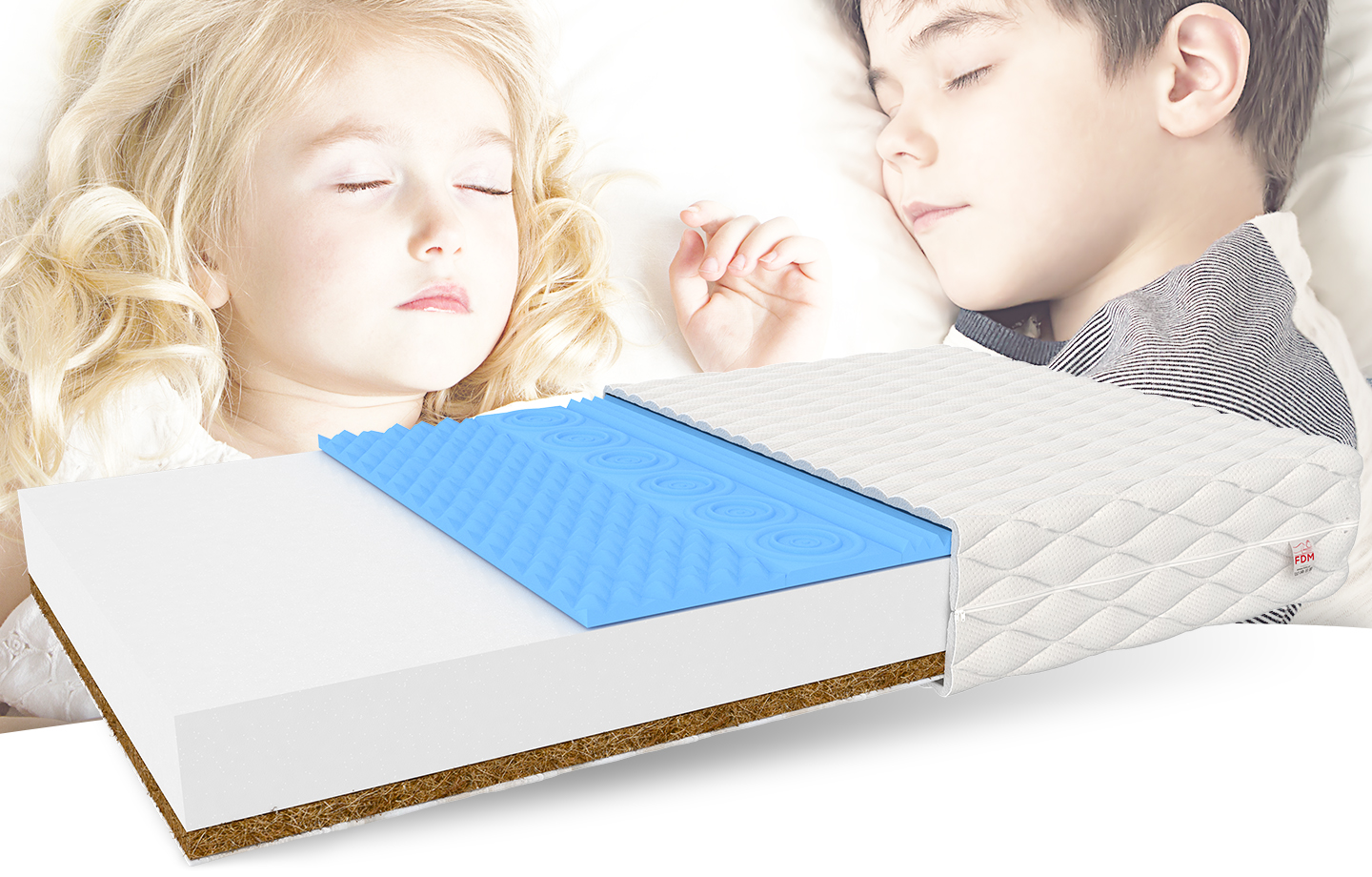 Materac piankowy BEST KOKOS +HR +POKROWIEC 70x160 Kod producenta 70X160