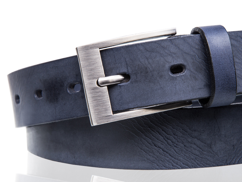 PASEK SKÓRZANY BETLEWSKI męski GRANATOWY 105 CM Marka Betlewski