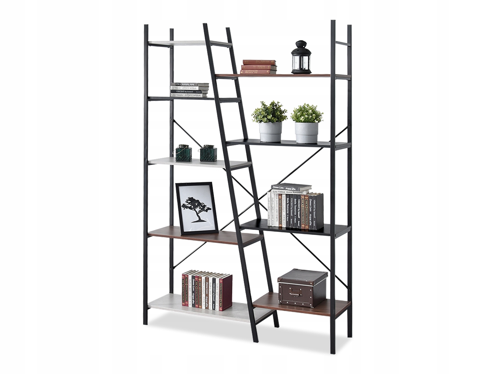 NOWOCZESNY REGAŁ DO PRACOWNI GEFION PATCHWORK Materiał płyta laminowana