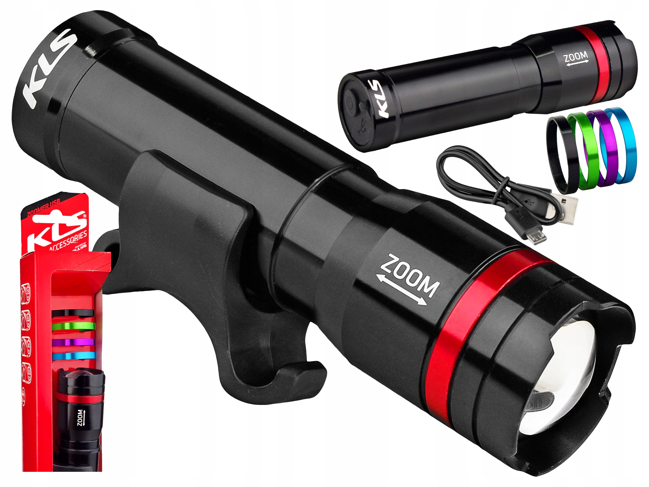 

Przednia Lampka Kellys Zoomer Zoom Usb Alu 270 LM