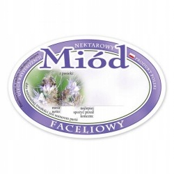 

Etykiety Miód faceliowy owalny 100szt facelia E315
